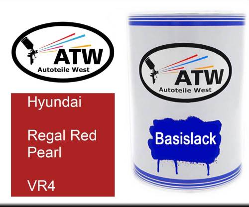 Hyundai, Regal Red Pearl, VR4: 500ml Lackdose, von ATW Autoteile West.